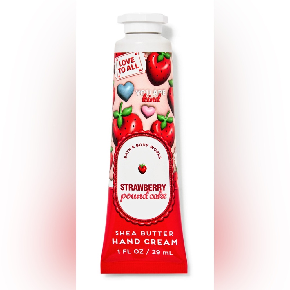 BATH & BODY WORKS Strawberry Pound Cake Hand Cream 1 fl oz NEW!